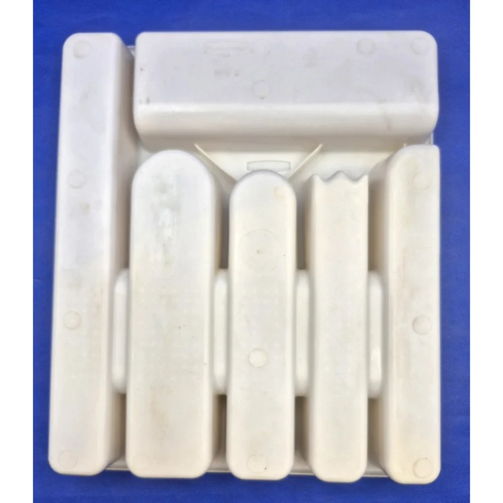 Retro 1994 White Rubbermaid Cutlery Organizer 6 Sections 13x11